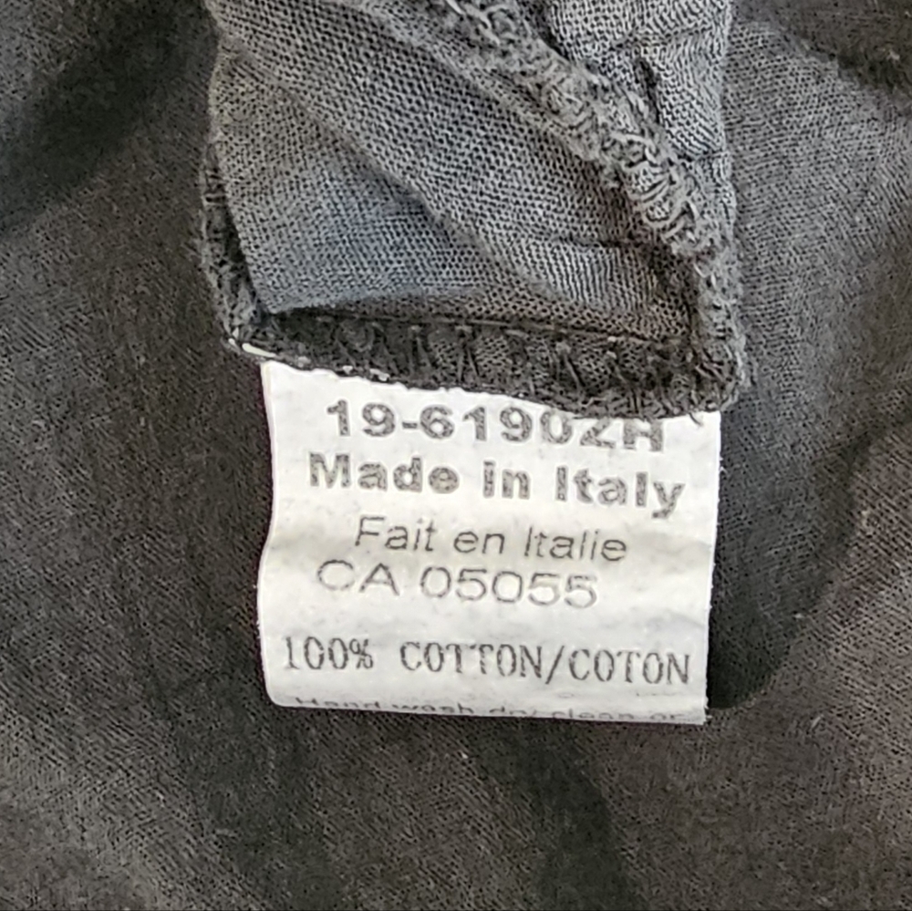 M Made In Italy Black 2 piece Midi Dress. Relaxed & Layered Womens Sz Medium NWT - Picture 9 of 11